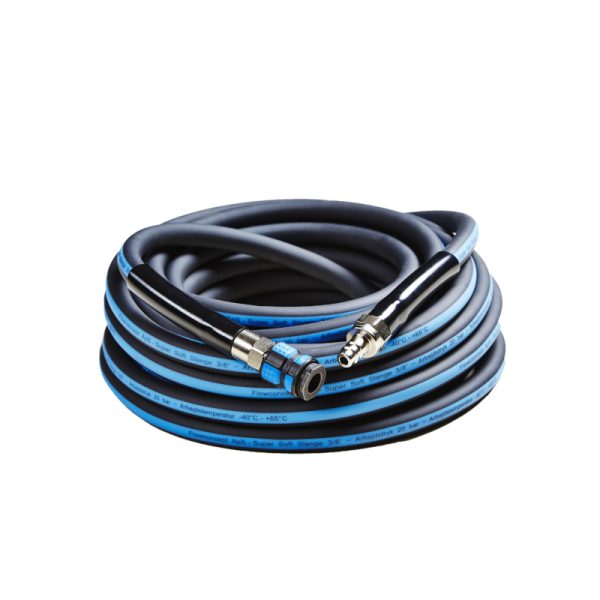 Furtun Flowconcept SuperSoft 3/8" cuplaj și mamelon de siguranță 260410 / 260420