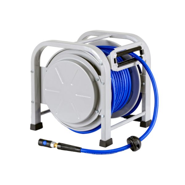 Slanghaspel op voet • 9,5/13mm x 30m PUR-slang