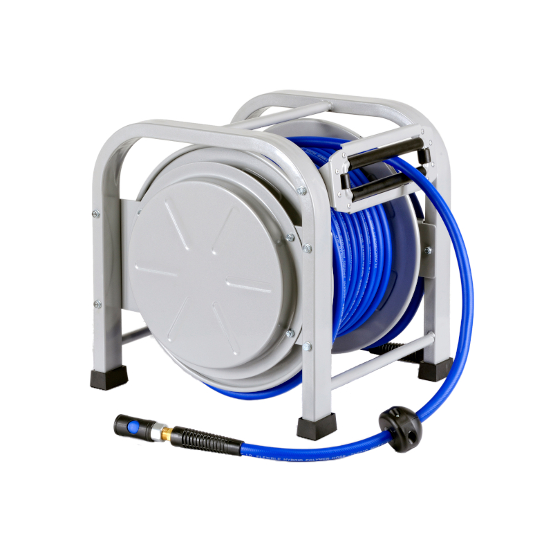 Hose reel on foot • 9,5/13mm x 30m PUR hose • MEMIDOS