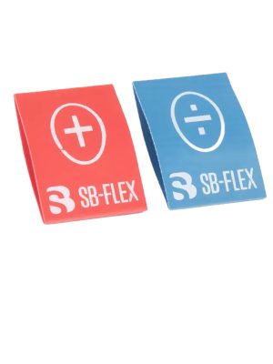 Krimpkousmarkering • + & – symbool • Rood en Blauw • 2 stuks