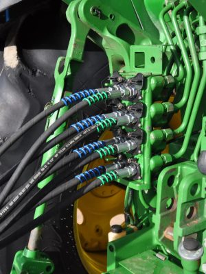 SpiralFlex slangmarkering • + & – symbool • blauw en groen • 2 stuks