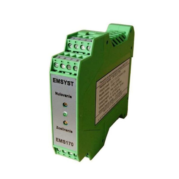 EMSYST EMS170 Acondicionador de señal para hasta 4 sensores de fuerza, célula de carga, sensor de pesaje, manómetro