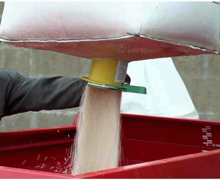 Vidbag un dispenser che svuota un big bag