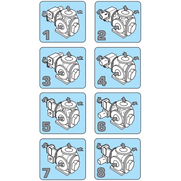 Diferentes formas de montagem para a bomba de engrenagens DN100 de 4 polegadas com uma válvula de descompressão mecânica
