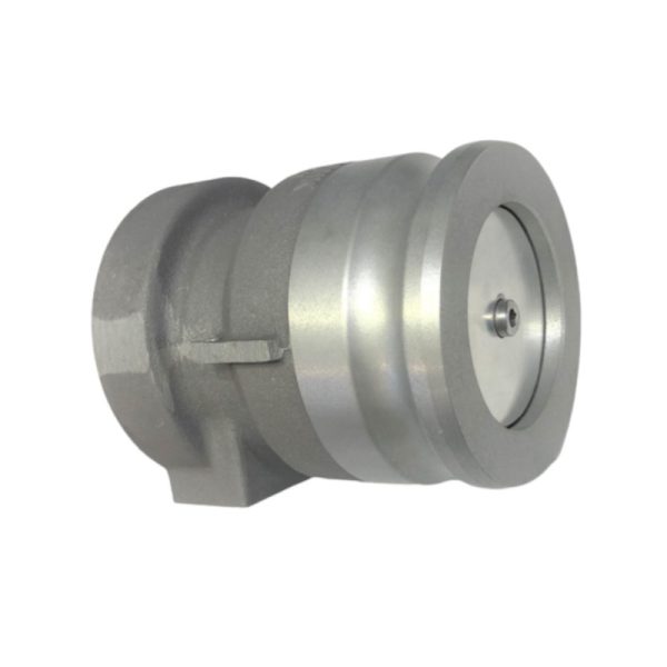 4" Camlock coupling for vapour recovery. Integrated with a plate valve. full front viewqq