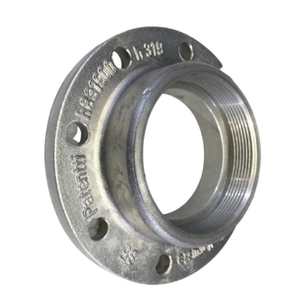 Ball Valve Flange Round, TW80 / R3 Inside Thread full frontal picture