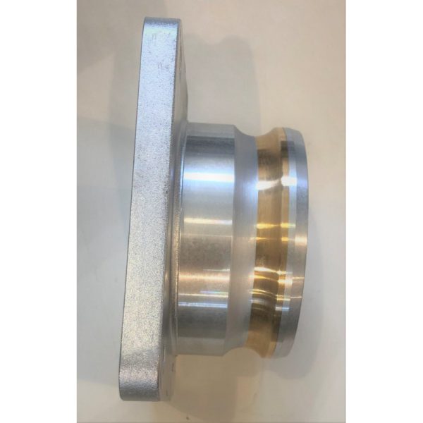 Ball valve flange DN100 / Camlock MALE DN100 Side view