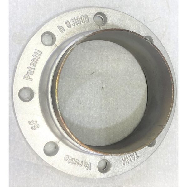 Okrągła rura aluminiowa / kwasowa TW100 o średnicy 114,3 mm, widok z przodu