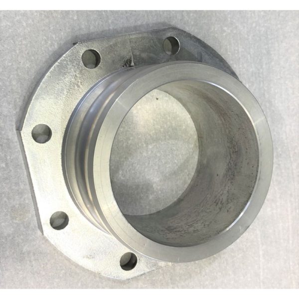 Flange TW100 / Camlock Male DN100 front view