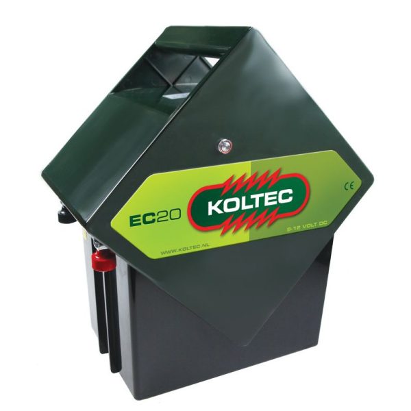 Koltec EC20 kraftfuld all-round batteridrevet elektrisk hegnsenhed.
