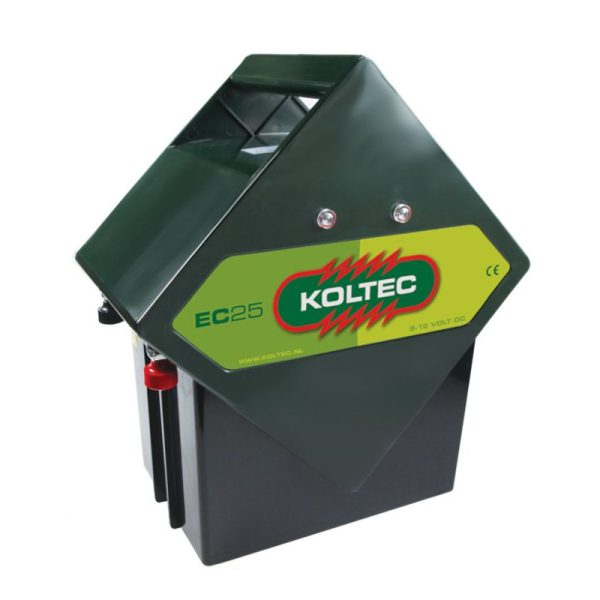 Koltec battery powered electric fence unit. Top model