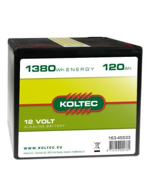 Koltec – Batteri alkalisk – 12 Volt, 1380 Wh, 120 Ah