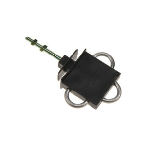 Koltec poortgreepanker met m6 draad voor elektrische afrastering 3-voudig gegalvaniseerd