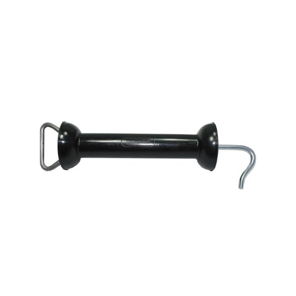 Koltec gate handle with tape clamp black for electric fence