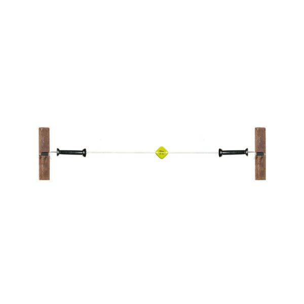 Koltec Torset für Elektrozaun mit Gummiseil in weiß und 2 Griffen