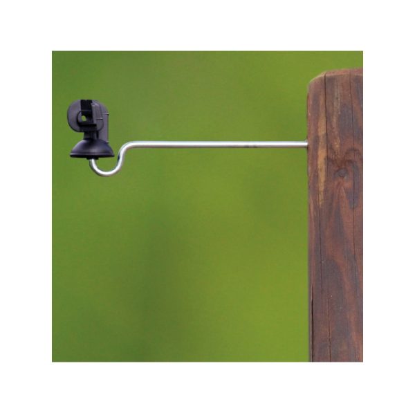 Aislador Koltec de anilla desplazada para cuerda a 20 cm del poste