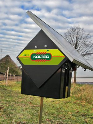 Koltec – Elektrisk hegnsapparat med solcelle HS75+10 Watt – 5 års garanti