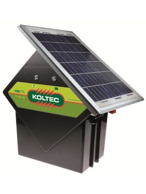 Koltec – Elektrisk hegnsapparat med solcelle HS75+10 Watt – 5 års garanti