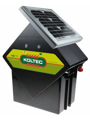 Koltec – Elektrisk hegnsapparat med solcelle HS75+5 Watt – 5 års garanti