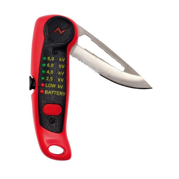 Koltec pocket knife and tester for electric fence. Boundary Blade