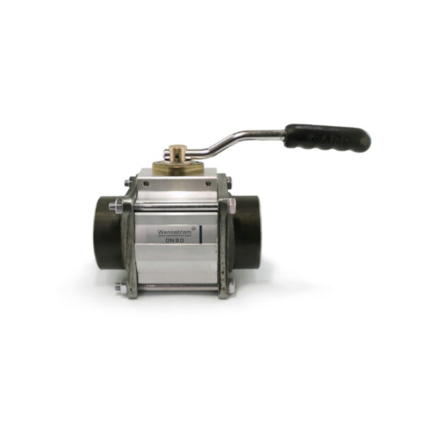Wennstrom ball valve DN80 (3") with steel flanges for welding