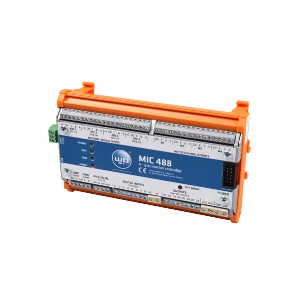 WObit MIC488 Programmable 4-axis driver terminal overview right