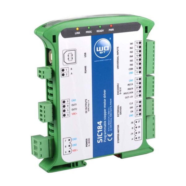 WObit SIC184 Programmable stepper motor controller with built-in indexer