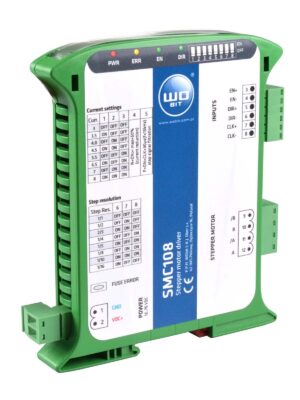 WObit • SMC108-WP V2 • Stepper motor controller 8A, 75VDC, 1/16 steps