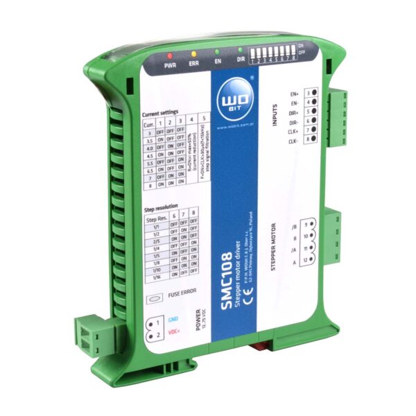 WObit • SMC108-WP V2 • Stepper motor controller 8A, 75VDC, 1/16 steps