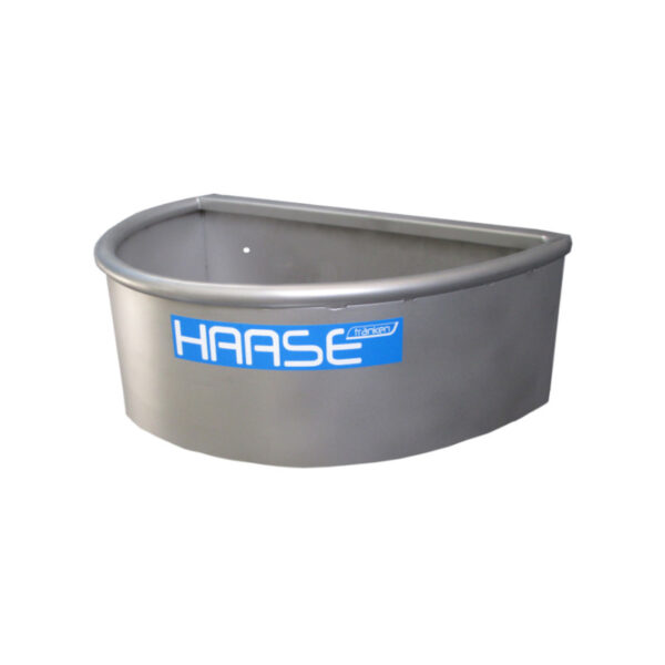Haase feeding trough for horses in stainless steel