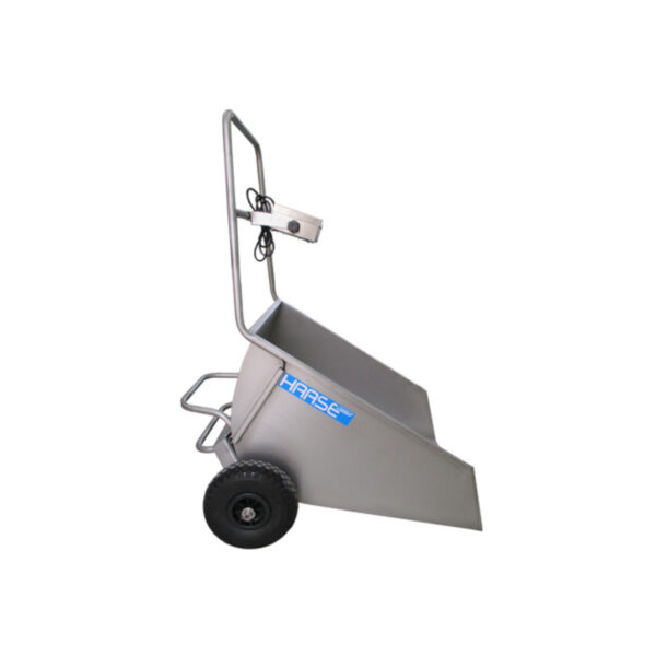 Haase calf scale for weighing and transporting cattle