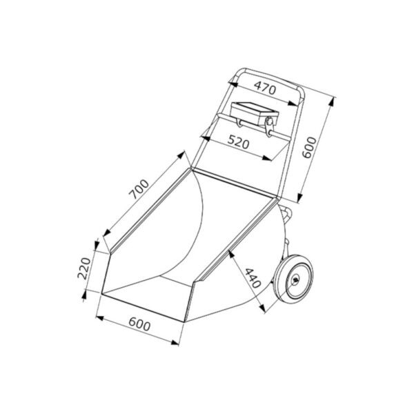 Haase calf scale for weighing and transporting cattle dimensions