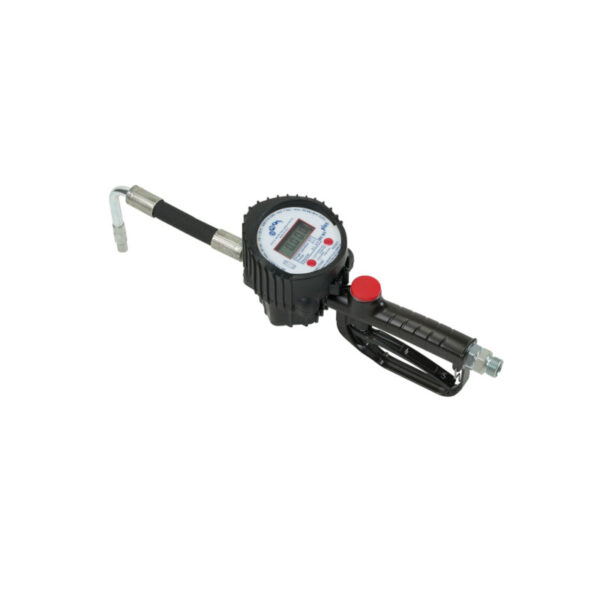 Ompi 15896 Digital flow meter dispensing gun with oval gear