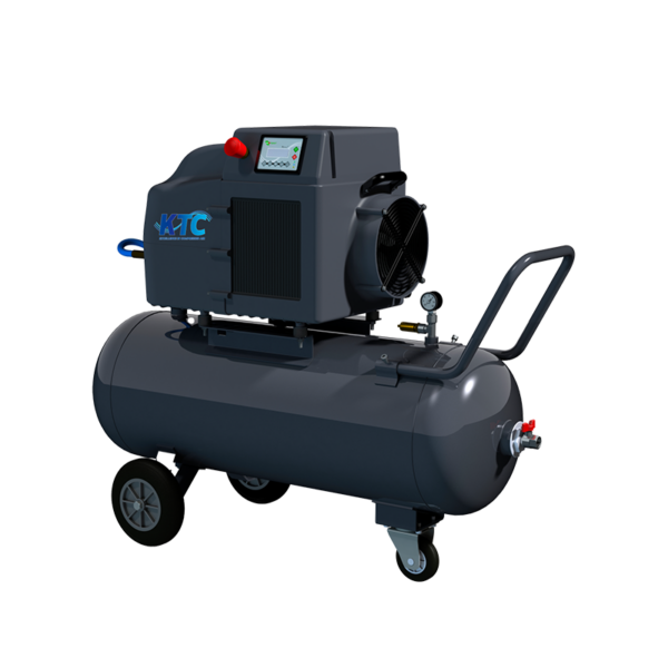 Compack Special air screw compressor with 2.7 kW motor. Featuring a 90 liters air tank, it delivers a 270 liters per minute