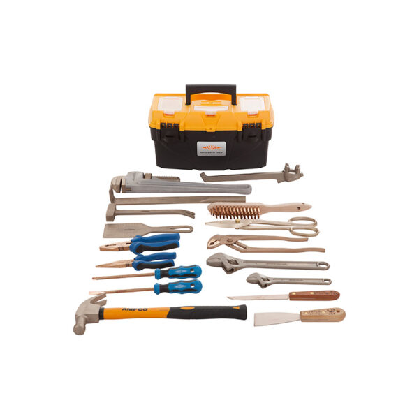 RH1051 AMPCO Safety Tools Kit di utensili HAZMAT 18 pezzi non scintillanti