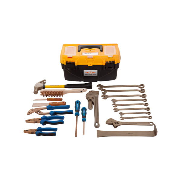 RM1049 AMPCO Safety Tools Maskinistverktøysett 21 deler gnistfritt