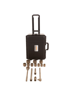 AMPCO Safety Tools Juego de llaves de vaso de 6 puntas y 1" de accionamiento con 15 piezas fabricadas en bronce de aluminio (AlBz)