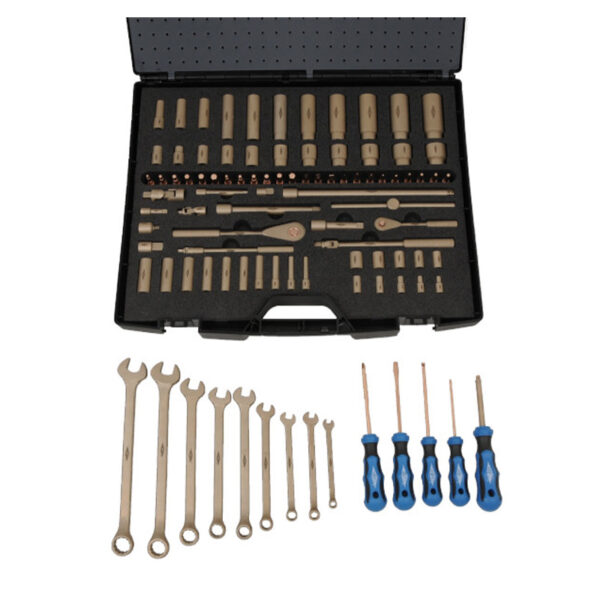 AMPCO Safety Tools Master socket spanner wrench & screwdriver set 90 parts