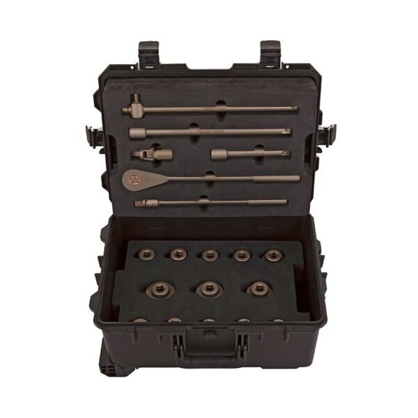 AMPCO Safety Tools Sada nástrčných klíčů s 6bodovým 1/4' pohonem a 17 díly z beryliové mědi (BeCu)