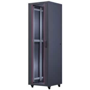 Upcom, Basicline 19" Free Standing Cabinet, black, indoor server rack, 600x600