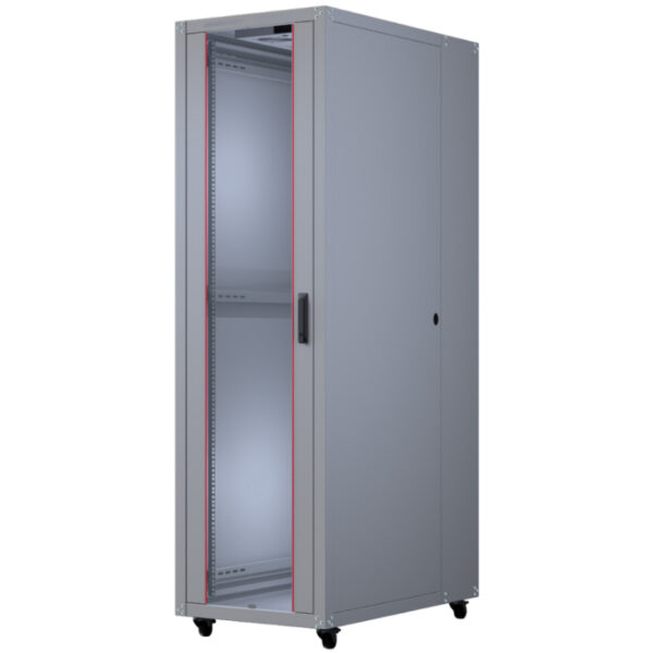 UPCOM, Szafa wolnostojąca Basicline 19", szara, wewnętrzna szafa serwerowa, 600x1000