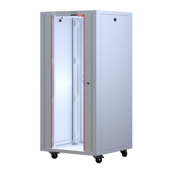 Upcom, Armario Mediateline 19" Free Standing, gris, rack para servidores de interior