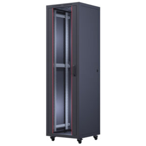 Upcom, Oxoline 19" Free Standing Cabinet, black, indoor server rack, 600x600