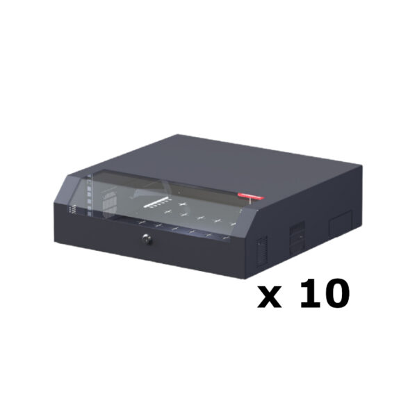 10 шт Upcom Slimrack 19'', 500x480, настенный шкаф, черный
