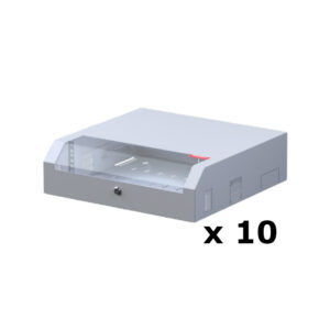 10 pcs de Upcom Slimrack 19'', 500x480, armoire murale, gris