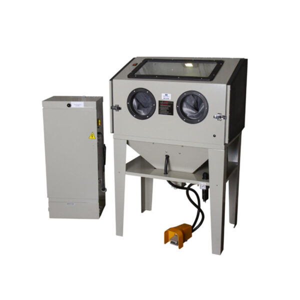Sandblasting cabin model 420A, air volume 114 m3/hour