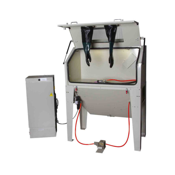 Flowconcept Sandblasting cabin with front opening, model 424A, air volume 114 m3/hour
