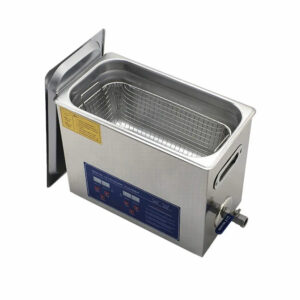 Flowconcept nettoyeur ultrasonique numérique haute fréquence de 6 litres avec double fréquence (28 kHz et 40 kHz) et fonction de dégazage.