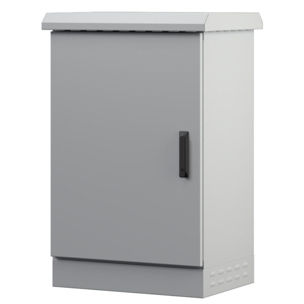 Upcom outdoor rack cabinet for ground installation, single layer, IP66, 600x600