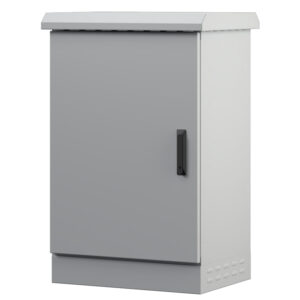 Upcom dış mekan rack kabini, zemin montajı için, çift katmanlı IP66, 600x600